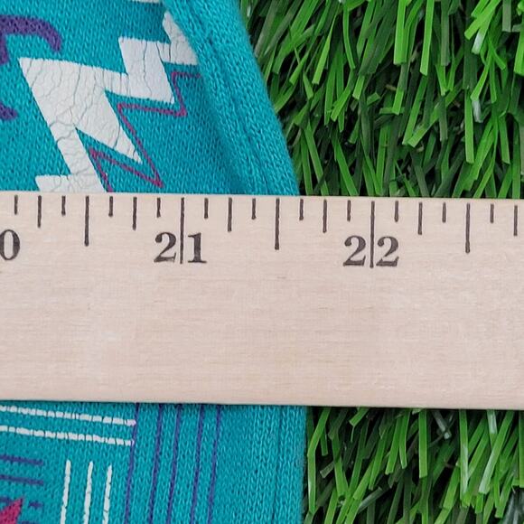 Vintage Snowflakes AOP Sweatshirt Womens XL 22x26 Blue - Picture 6 of 11